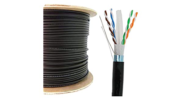 ADP Genuine Black Copper Cat-6 Outdoor Cable (305 Meter 