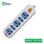 Many Multiplug MTS-203 2Pin 2Meter Cable & 5 Socket