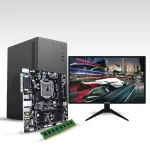 Intel Core i3-6th Gen 8GB RAM 256GB SSD Budget Desktop PC with 19 inch Monitor