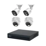 Dahua 4 Unit 2MP Full Color Audio CC camera package