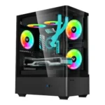 Value Top NUBIA 20F5-MI Tower Micro-ATX Gaming Case with Built-In 5 x ARGB Fan