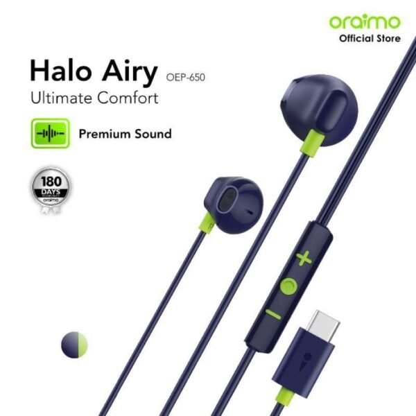 Oraimo Halo Airy OEP-650 Type-C Wired Headphone
