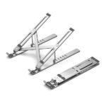 Foldable Laptop Stand Silver Aluminum Alloy