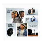 Oraimo BoomPop Air OHP-316 Bluetooth Gravity Black Headphone - Image 2