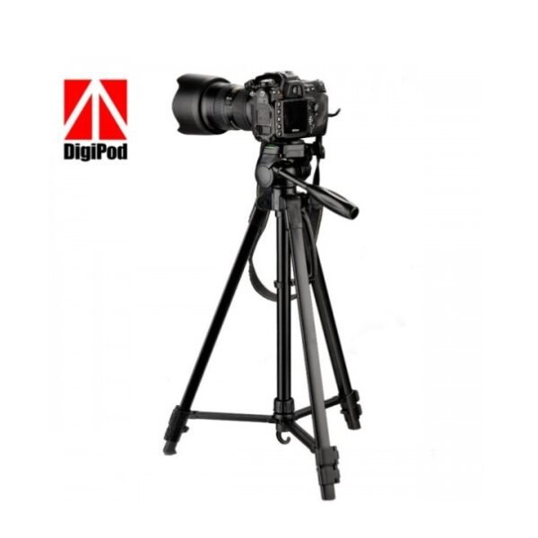 DIGIPOD TR452 Aluminum Camera Tripod (4.4 Feet)- Suitable To Mobile & DSLR